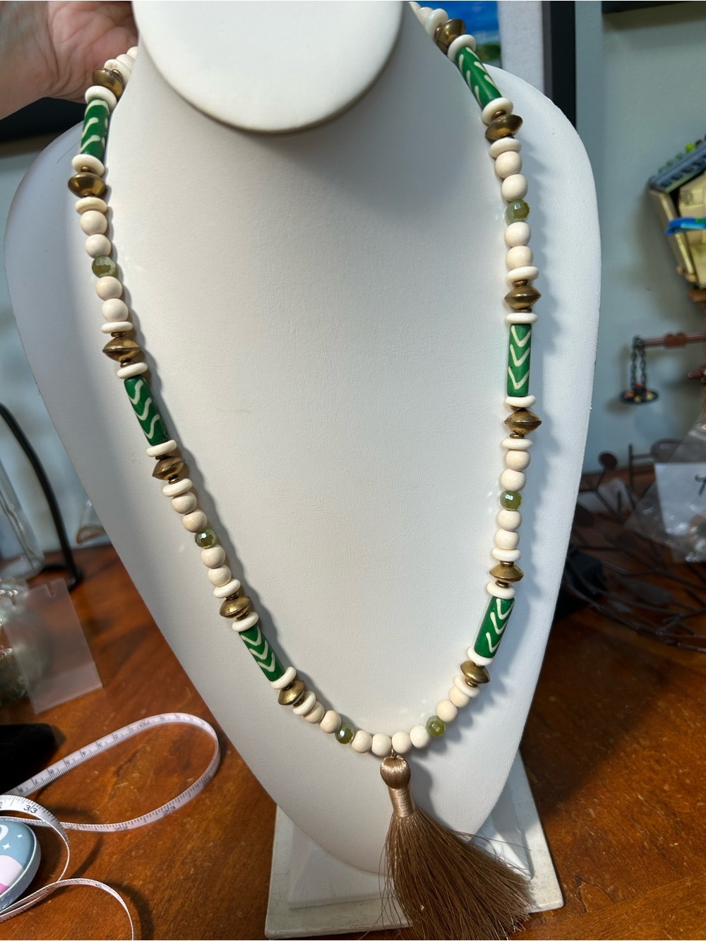 Boho Tassel Beaded Necklace
